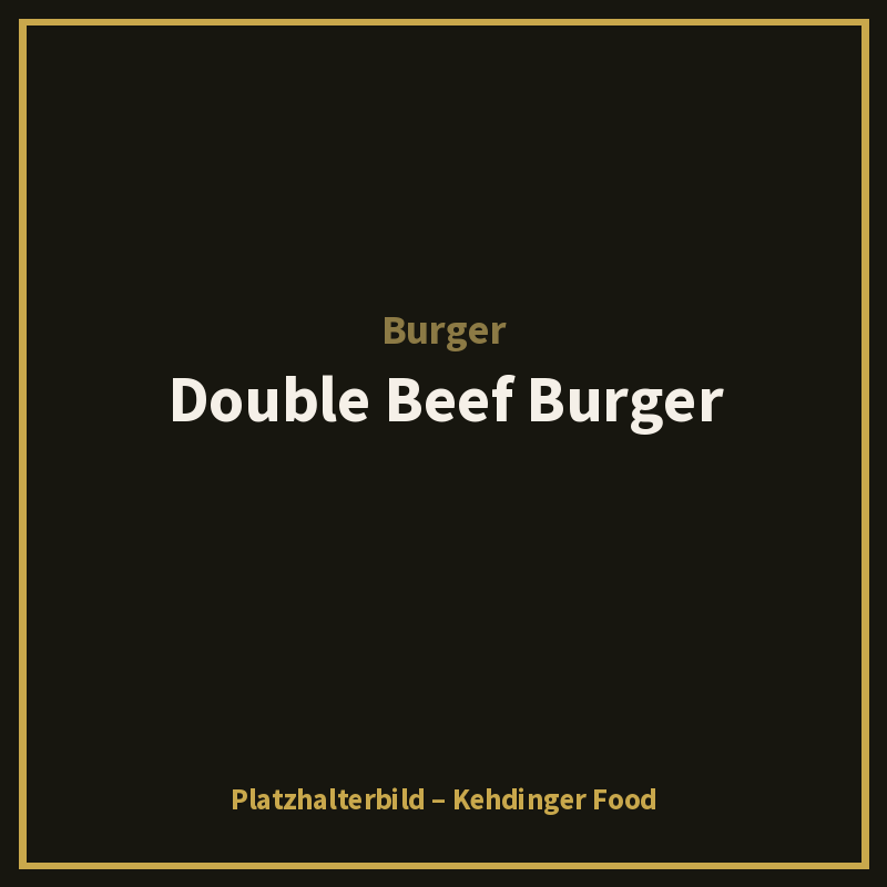 Double Beef Burger
