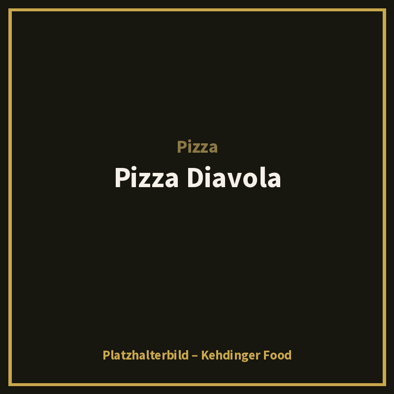 Pizza Diavola