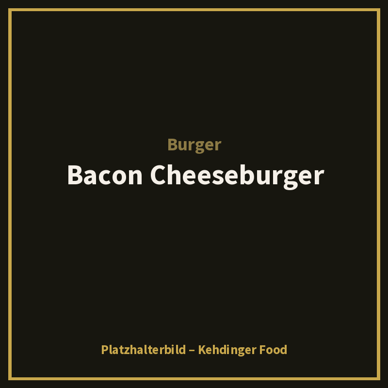 Bacon Cheeseburger