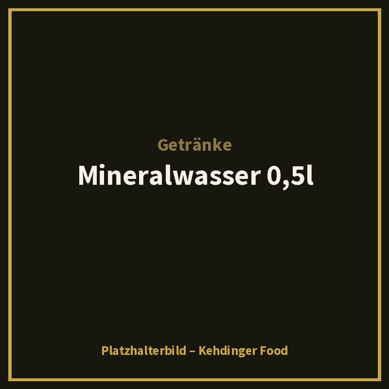 Mineralwasser 0,5l