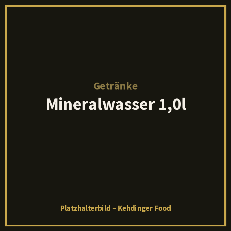 Mineralwasser 1,0l