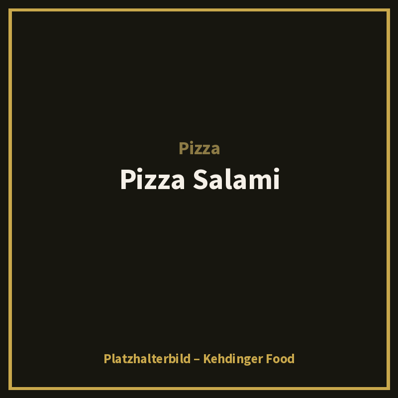 Pizza Salami