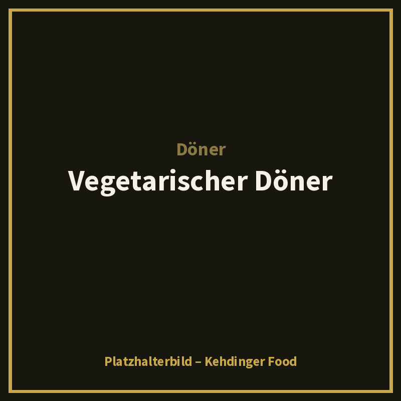 Vegetarischer Döner